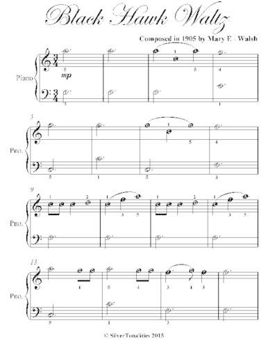 Black Hawk Waltz Easiest Piano Sheet Music