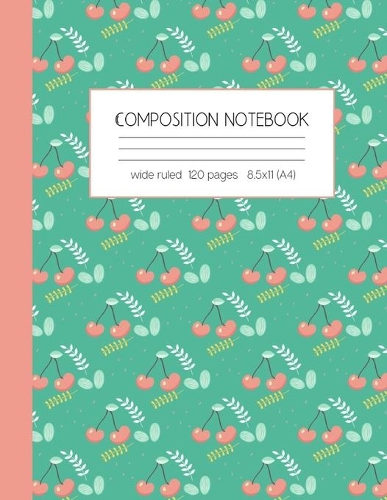 Composition notebook wide ruled 120 pages 8.5x11 (A4)