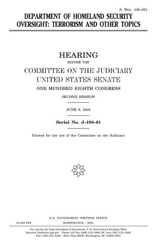 Department of Homeland Security Oversight