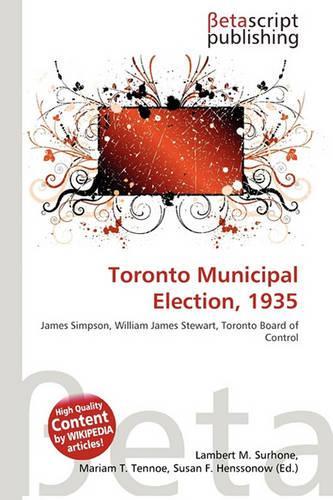 Toronto Municipal Election, 1935