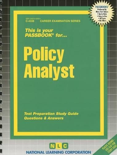 Policy Analyst: Passbooks Study Guide