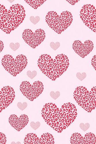 Fleckenherz im Leoparden Look: Notizbuch mit gefleckten Herzen