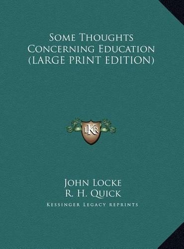 Some Thoughts Concerning Education