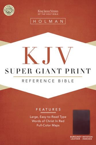 Bible Kjv Super Giant Print Reference Burg T/I