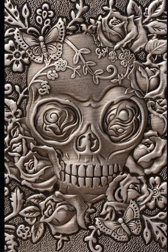 Medieval Notebooks: Bronze Skull with Roses: Great Notebook for School or as a Diary, Lined With More than 100 Pages. Notebook that can serve as a Planner, Journal, Not