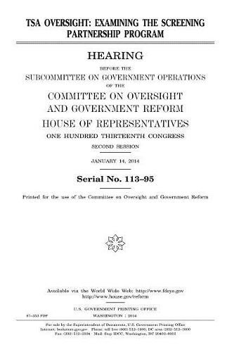 TSA oversight: examining the Screening Partnership Program