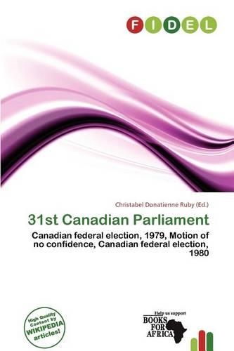 31st Canadian Parliament: (English)