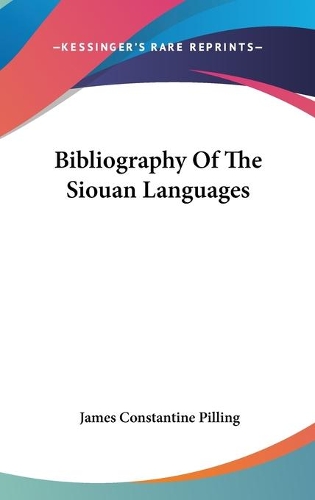 Bibliography Of The Siouan Languages