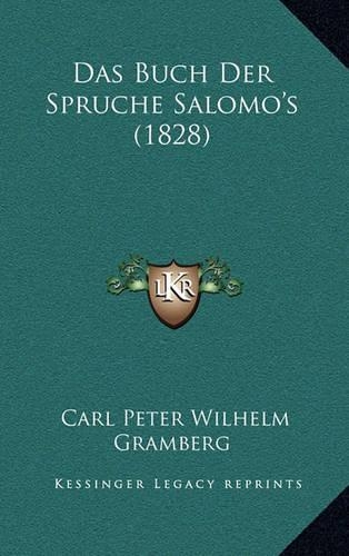 Das Buch Der Spruche Salomo's (1828)
