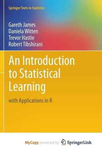 An Introduction to Statistical Learning