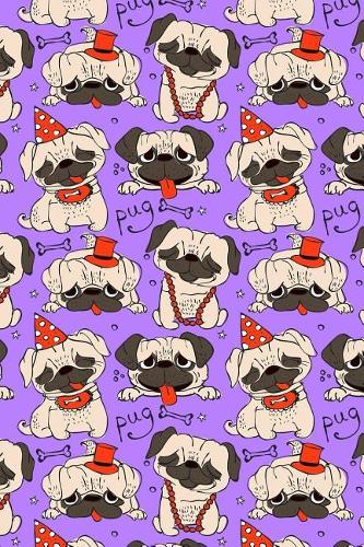 Bullet Journal Notebook Funny Pugs Pattern 8