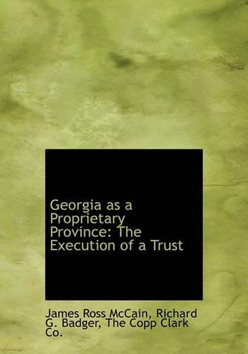 Georgia as a Proprietary Province