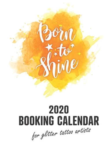 2020 Booking Calendar for Glitter Tattoo Artists
