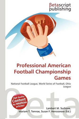 Professional American Football Championship Games