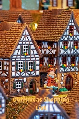 Christmas Shopping List: notebook, journal, dairy. 100 pages of blank bullet lines. Holiday Party Planner, Basic Budget must haves for Xmas Eve Meals, food, dinner, breakfas