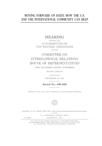 Moving forward on Haiti