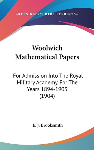 Woolwich Mathematical Papers