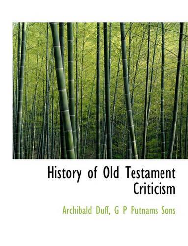History of Old Testament Criticism
