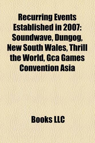 Recurring Events Established in 2007