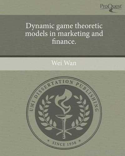 Dynamic Game Theoretic Models in Marketing and Finance