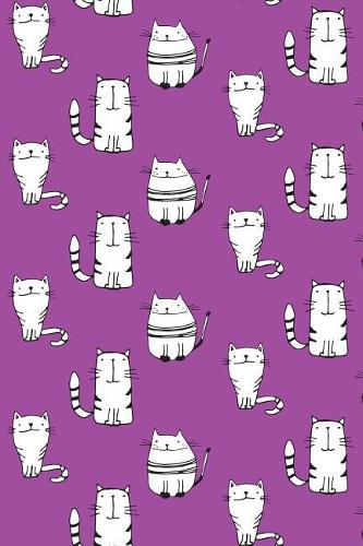 Bullet Journal Notebook for Cat Lovers Sketchy Cats Pattern 5