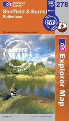 Sheffield and Barnsley: (Sheet 278 OS Explorer Map Active)