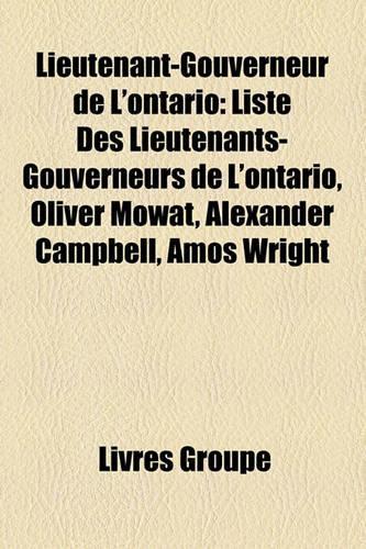 Lieutenant-Gouverneur de L'Ontario