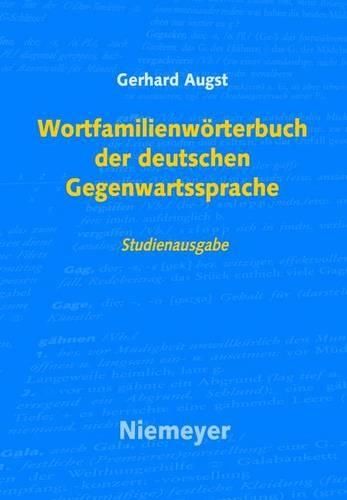 Wortfamilienworterbuch Der Deutschen Gegenwartssprache: (German)