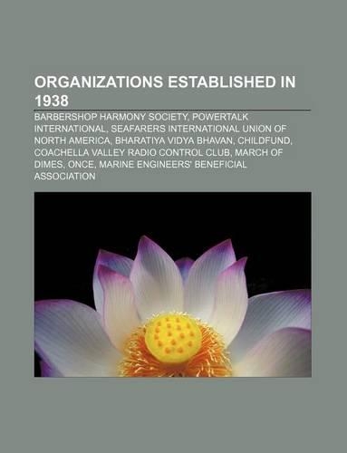 Organizations Established in 1938