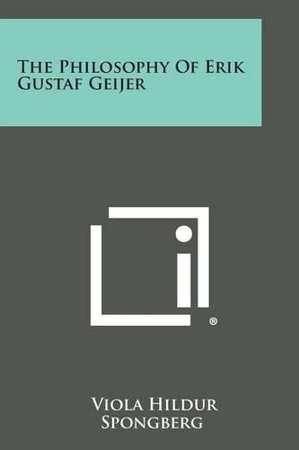 The Philosophy of Erik Gustaf Geijer