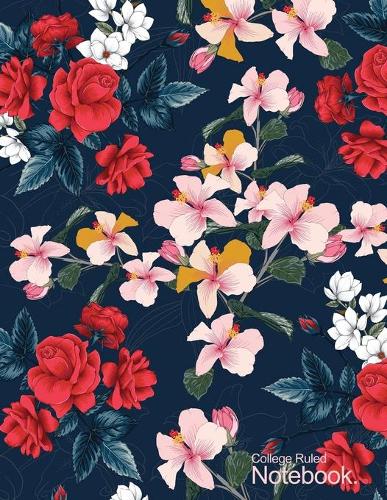 Notebook Girls Floral Cover, College Ruled paper