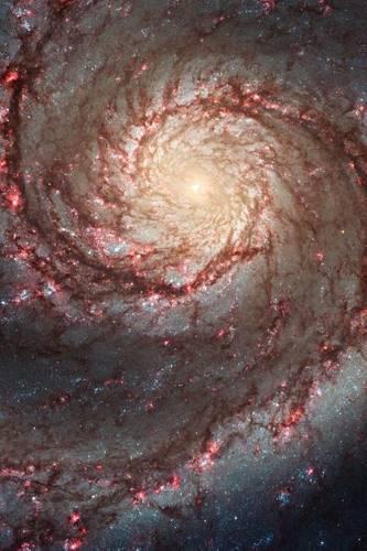 M51 Spiral Galaxy Outer Space
