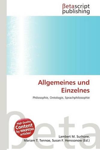 Allgemeines Und Einzelnes
