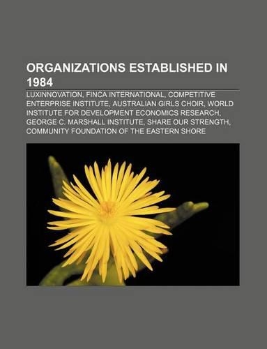 Organizations Established in 1984