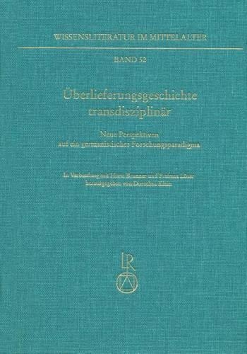 Uberlieferungsgeschichte Transdisziplinar