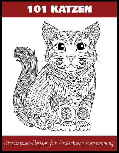 100 Katzen Stressabbau-Designs für Erwachsene Entspannung