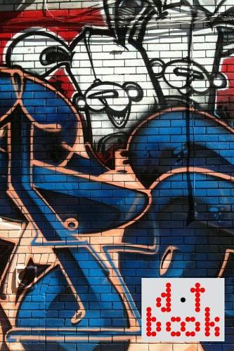 The Dot Book - A Dot Grid Notebook for Graphic Designers - Graffiti Series