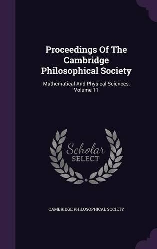 Proceedings of the Cambridge Philosophical Society