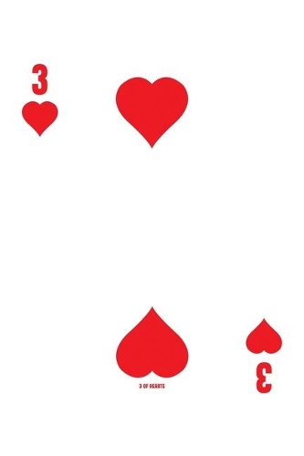 3 Of Hearts: Poker Card Notebook With Lined College Ruled Paper For Work, Home Or School. Cool 6 x 9 Notepad Journal For Taking Notes, Diaries Or Journaling For 