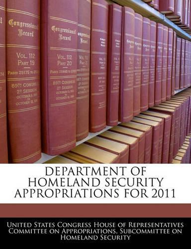 Department of Homeland Security Appropriations for 2011