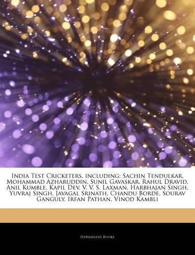 Articles on India Test Cricketers, Including