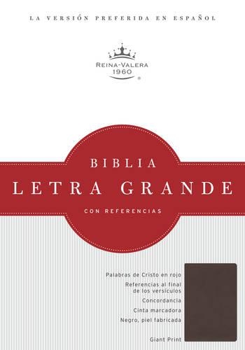 RVR 1960 Biblia Letra Gigante, chocolate símil piel