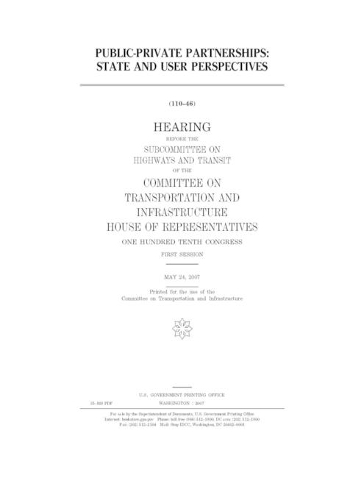 Public-private partnerships