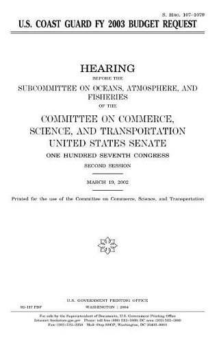 U.S. Coast Guard Fy 2003 Budget Request