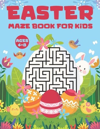 Easter Maze Book for Kids Ages 4-8