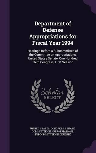 Department of Defense Appropriations for Fiscal Year 1994