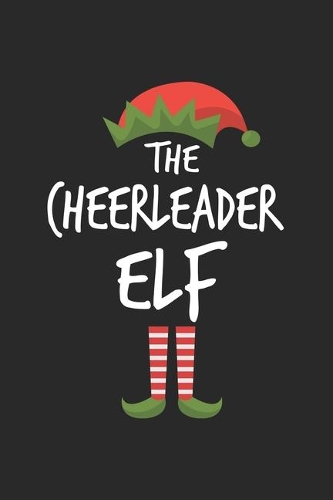 Funny Cheerleader Elf Christmas Notebook Gift