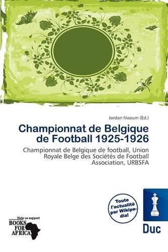 Championnat de Belgique de Football 1925-1926: (French)