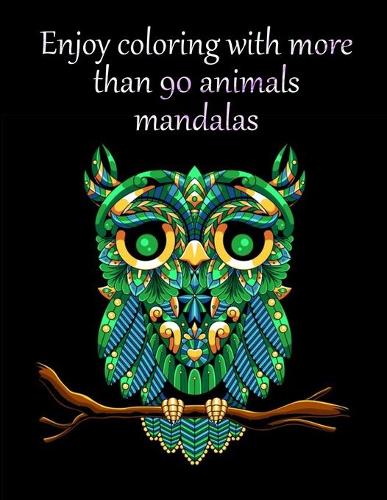 Enjoy coloring with more than 90 animals mandalas
