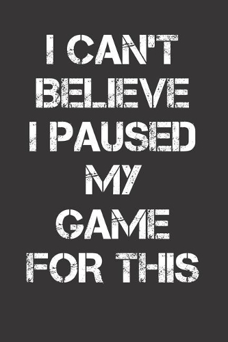 I Can't Believe I Paused My Game For This